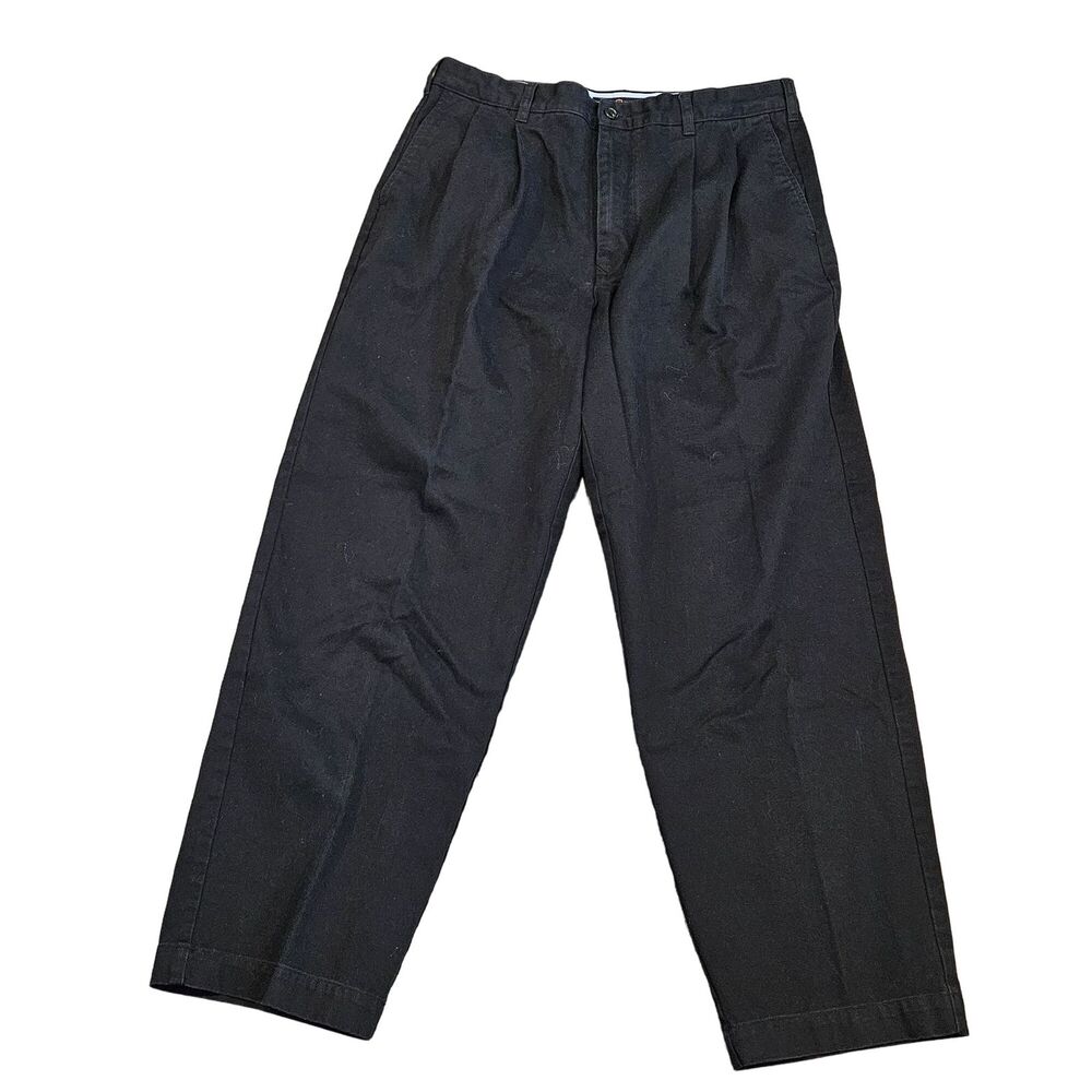 Tommy Hilfiger Golf Men's Black Khaki Chino Pants Size 36X32 100% Cotton